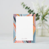 Kleurrijke, Abstracte, persoonlijke flatpanel-kaar Kaart (Staand voorkant)