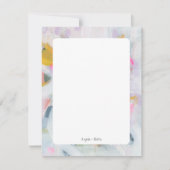 Kleurrijke, Abstracte, persoonlijke flatpanel-kaar Kaart (Voorkant)