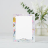 Kleurrijke, Abstracte, persoonlijke flatpanel-kaar Kaart (Staand voorkant)