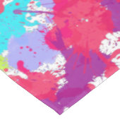 Kleurrijke Abstracte plakband verf, rood en Paars Tafelkleed (Gekanteld)