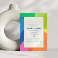 Kleurrijke Abstracte Regenboog Foto Afstudeerfeest