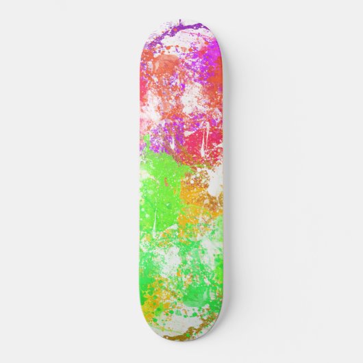 Kleurrijke Abstracte schilderkunst Skateboard (Voorkant)