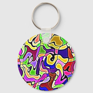 kleurrijke abstracte Sleutelhanger
