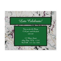 Kleurrijke Abstracte Spatverf Schilderij Ansichtka