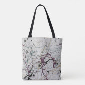 Kleurrijke Abstracte Splatter Painting Canvas tas (Achterkant)