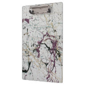 Kleurrijke Abstracte Splatter Schilderij Klembord (Links)