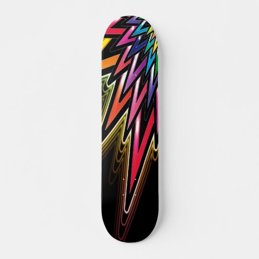 Kleurrijke Abstracte Star Skateboard (Voorkant)