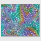Kleurrijke Abstracte Starry Glitter Cadeaupapier (Vlak)