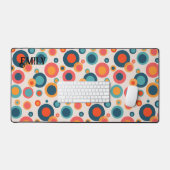 Kleurrijke Abstracte Stippen Bureaumat (Keyboard & Muis)