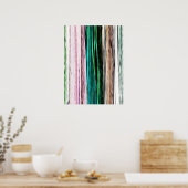 Kleurrijke Abstracte strepen #123 Poster (Keuken)
