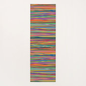 Kleurrijke abstracte strepen ontwerpen het gezicht yogamat (Achterkant)
