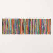 Kleurrijke abstracte strepen ontwerpen het gezicht yogamat (Voorkant (horizontaal))