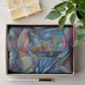 Kleurrijke Abstracte Tabby Kat Tissuepapier (Geschenk)