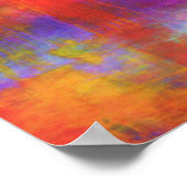 Kleurrijke Abstracte verf Poster (Hoek)