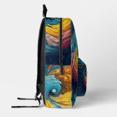 Kleurrijke Abstracte Verf Splatter Art (12) Bedrukte Rugzak (Links)