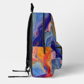 Kleurrijke Abstracte verf Splatter Art (3) Bedrukte Rugzak (Links)