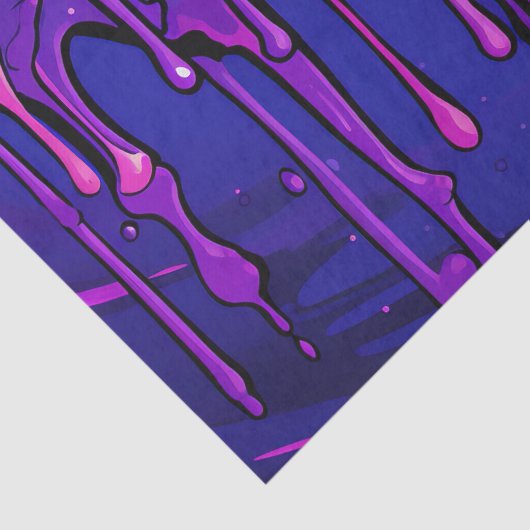 Kleurrijke Abstracte verfdruppels (8) Tissuepapier (Detail)