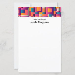 Kleurrijke Abstracte vierkantjes en vormen