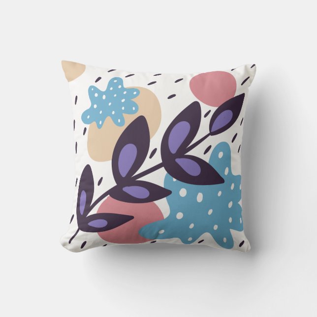 Kleurrijke abstracte vormen kussen (Voorkant)