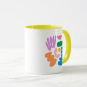 Kleurrijke Abstracte vormen moderne minimalistisch Mok (Voorkant rechts)