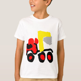 kleurrijke abstracte vrachtwagen t-shirt