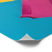 Kleurrijke Abstracte Vrouw Pop Art Design Poster (Hoek)