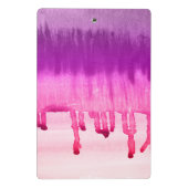 Kleurrijke Abstracte Waterverf Ombre Mini Klembord (Achterkant)