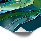 Kleurrijke Abstracte werveling: Dynamic Spectrum A Perfect Poster (Hoek)