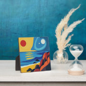 Kleurrijke Abstracte zeegezicht kunst Fotoplaat (Insitu)