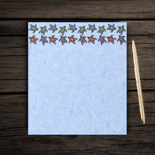 Kleurrijke Abstracte zwemschildpadden Notitieblok