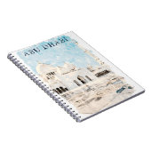 Kleurrijke Abu Dhabi UAE Monument Notitieboek (Rechterzijde)