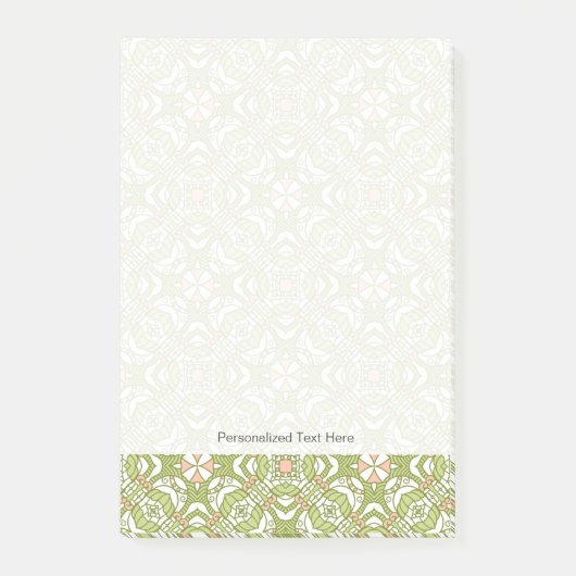 Kleurrijke achtergrond van het retropatroon 2 post-it® notes (Voorkant)