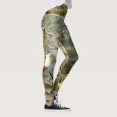 Kleurrijke  afbeelding van vogels leggings (Rechts)