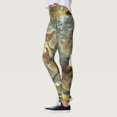 Kleurrijke  afbeelding van vogels leggings (Links)