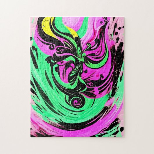 Kleurrijke afgrond puzzel – 252 stuks legpuzzel (Verticaal)