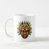 Kleurrijke African Mask Coffee Mok (Links)