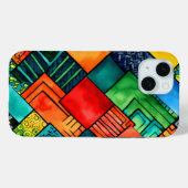 Kleurrijke Afrikaanse Print iPhone 15iPhone / iPad Case-Mate iPhone Case (Achterkant (horizontaal))