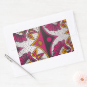 Kleurrijke Afrikaanse stof Motief Art Print Rechthoekige Sticker (Envelop)