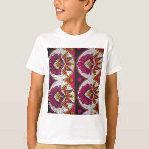 Kleurrijke Afrikaanse stof Motief Art Print T-shirt