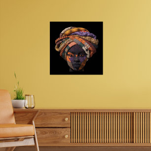 Kleurrijke Afrikaanse Vrouw Poster