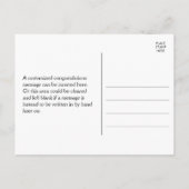 Kleurrijke Afstudeerfelicitatie + Eigen Naam Briefkaart (Achterkant)