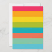  kleurrijke Afstuderen foto Aankondiging (Achterkant)