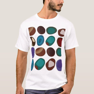 Kleurrijke Agate Steen Kristal Genezer T-shirt