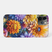 kleurrijke AI kunstbloemen gepersonaliseerd Case-Mate iPhone Case (Achterkant (horizontaal))