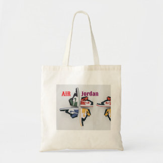 kleurrijke Air Jordan 1, Sneaker Collectie, Tote Bag
