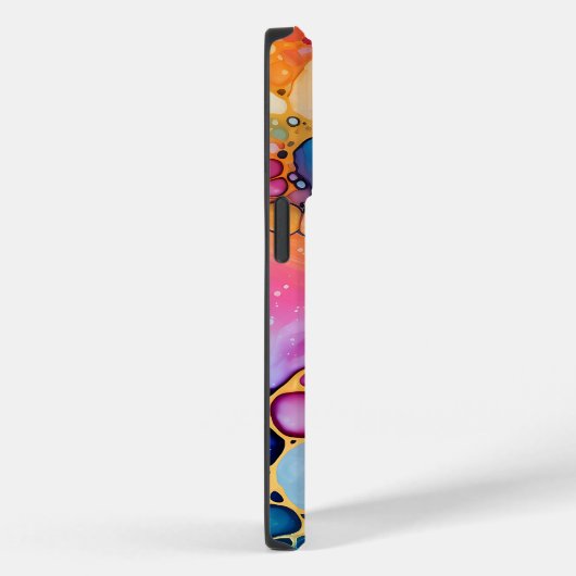 Kleurrijke alcoholinkt waterverven achtergrond Case-Mate iPhone case (Achterkant / Rechts)