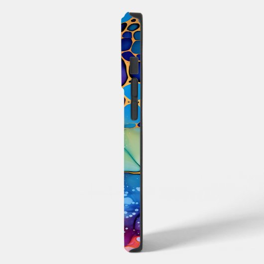 Kleurrijke alcoholinkt waterverven achtergrond Case-Mate iPhone case (Achterkant / Links)