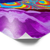 Kleurrijke Alien Pour Art Print Foto Afdruk (Hoek)