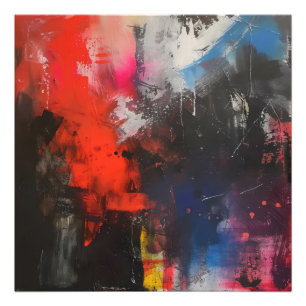 Kleurrijke Allegorie Abstracte Kunst Foto Afdruk