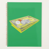 Kleurrijke Amerikaanse geld en munten Planner (Voorkant)
